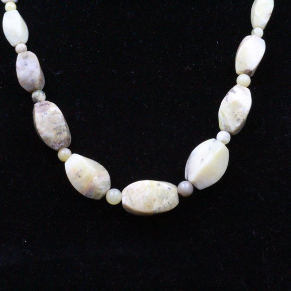 DTR JAY KING STERLING SILVER YELLOW SPECKLED AGATE BEAD NECKLACE - Picture 9 of 10